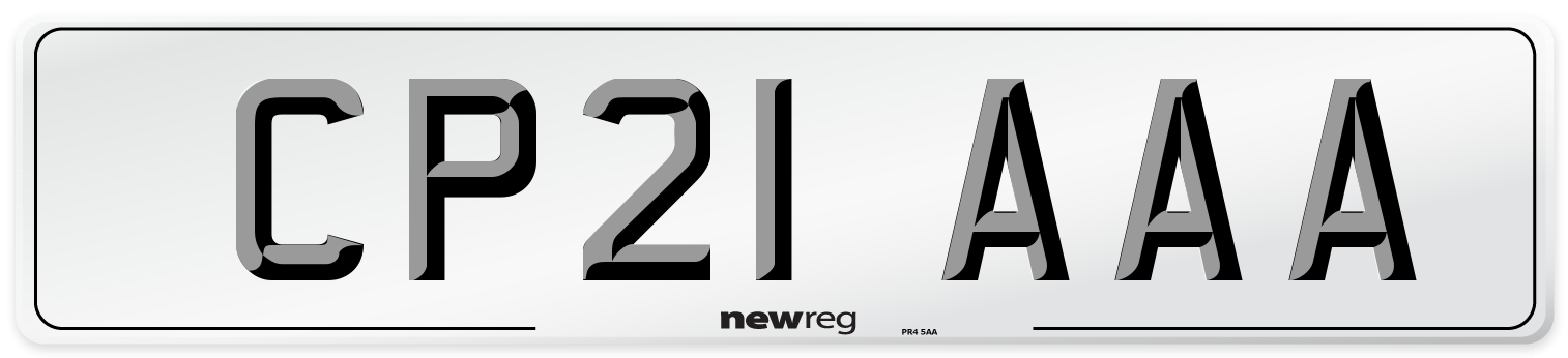 CP21 AAA Number Plate from New Reg